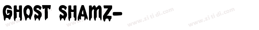 ghost shamz字体转换